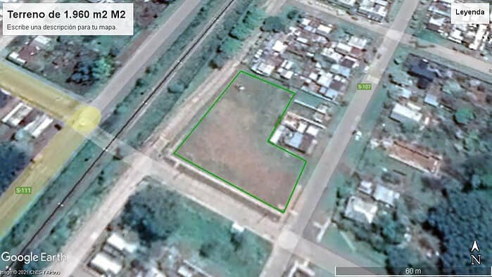 1terreno de 1960 m2