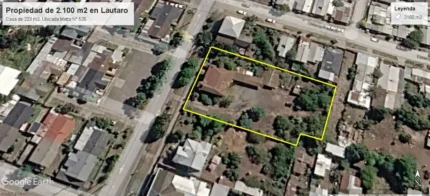 Terreno de 2100 m² en zona ZU-2 de Lautaro con construcción antigua y ubicación céntrica
