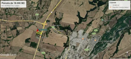 Terreno industrial en Lautaro a orilla de Ruta 5 Sur con bodega y casa